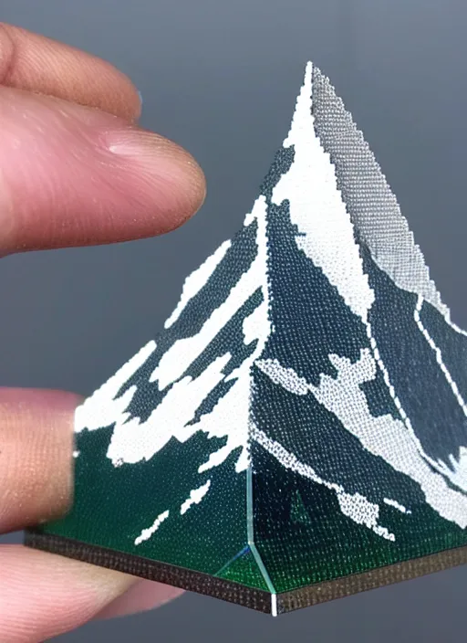 Prompt: photo matterhorn mountain made of great faceted swarovski crystals, medium full shot, 3 5 mm, hyperrealistic, intricate details, cinematic, cinematic light, no blur