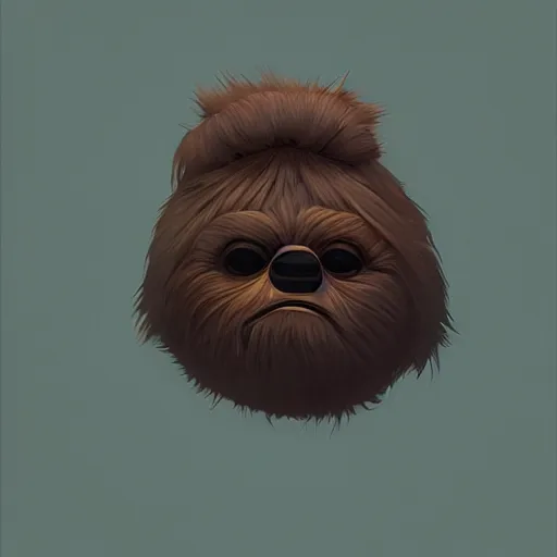 Image similar to face icon stylized minimalist ewoks, loftis, cory behance hd by jesper ejsing, by rhads, makoto shinkai and lois van baarle, ilya kuvshinov, rossdraws global illumination