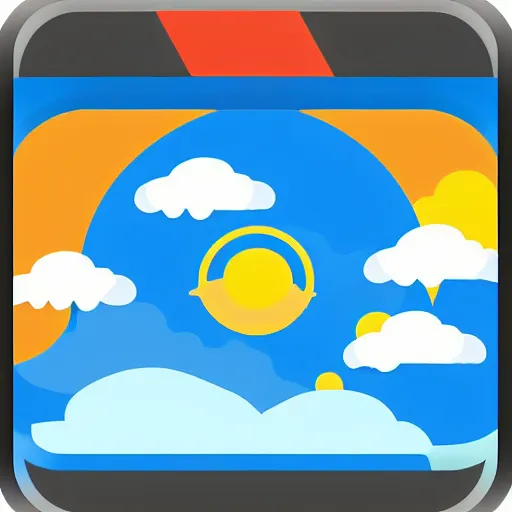 Prompt: icon for weather app