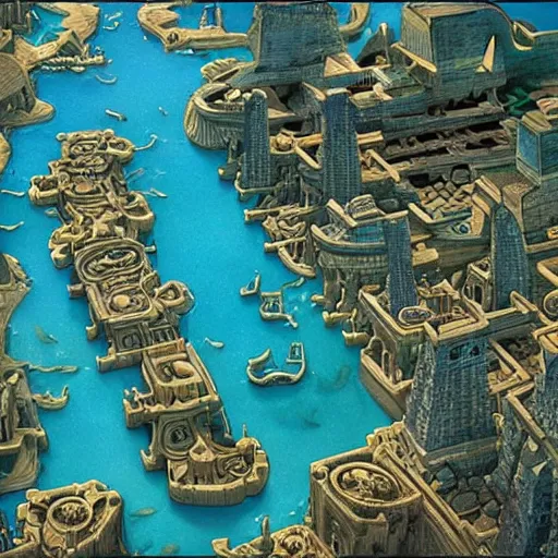 Prompt: a beautiful epic photo of the city of atlantis in its hay day, dslr, intricate detail, photo realistic, stunning