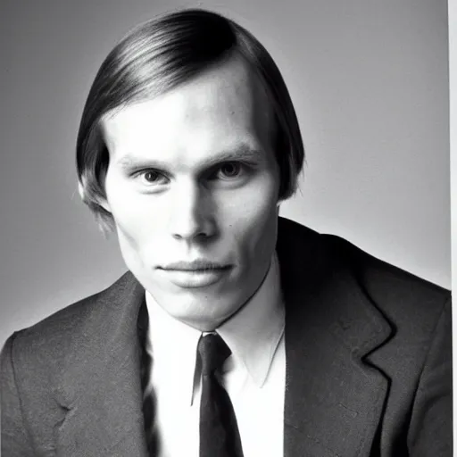 Image similar to A photograph portrait of Jerma985 with short-medium length hair a combover wearing early 1970s menswear in the early 1970s, taken in the early 1970s, grainy, taken on a 1970s Kodak Camera, realistic, hyperrealistic, very realistic, highly detailed, very detailed, extremely detailed, detailed, digital art, trending on artstation, colorized photo