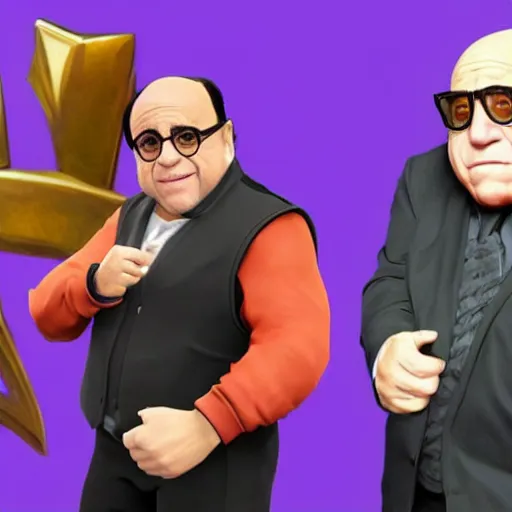 Prompt: Danny Devito in fortnite