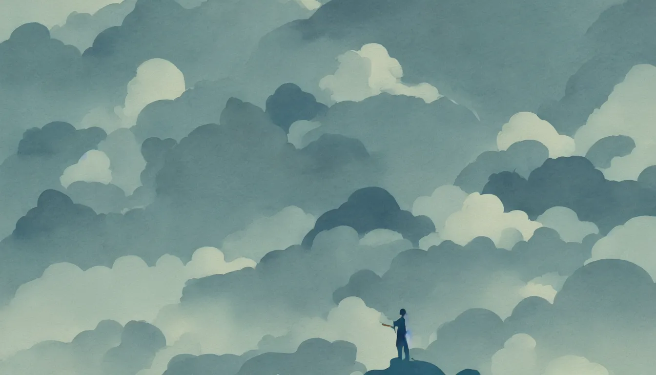 Image similar to subtle watercolor texture clouds minimalist kilian eng, minimalist