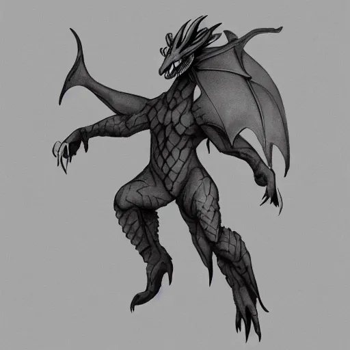 Image similar to anthro dragon in the style of Dragon Heart