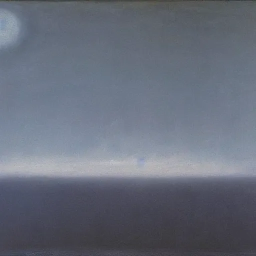 Image similar to the abstract painting'arctic void ', by caspar david friedrich, by rothko!!!