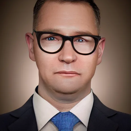 Prompt: percival penderghast corporate portrait, professional profile photo, hyperreal lifelike detailed photo portrait corporate professional