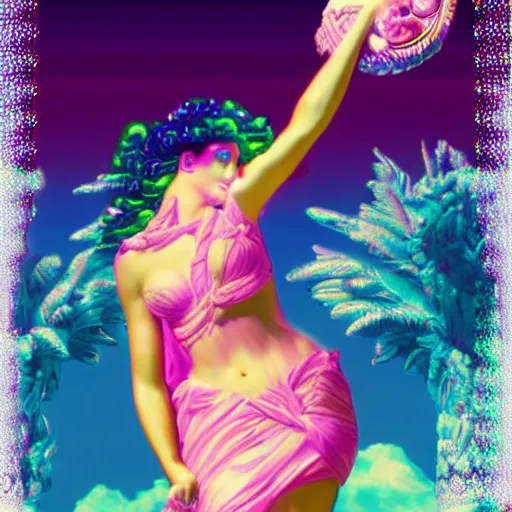 Prompt: vaporwave aphrodite