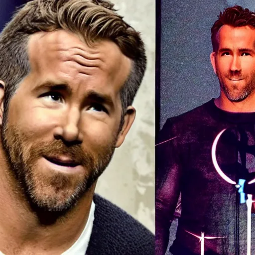 Image similar to ryan reynolds finding his secret superpower