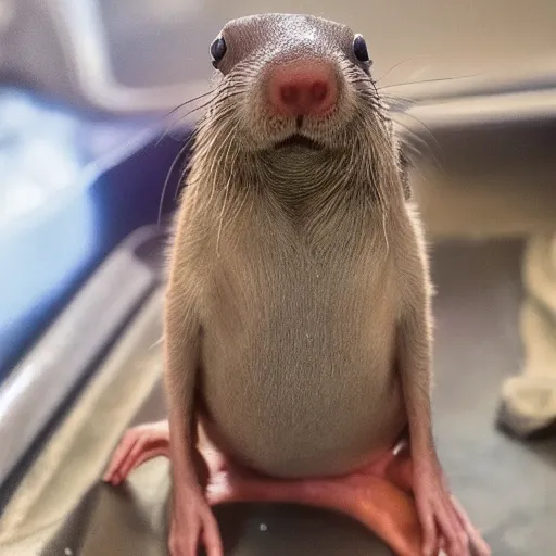 Image similar to mole rat with a dad bod