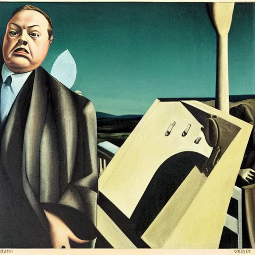 Prompt: A Giorgio De Chirico painting of Orson Welles