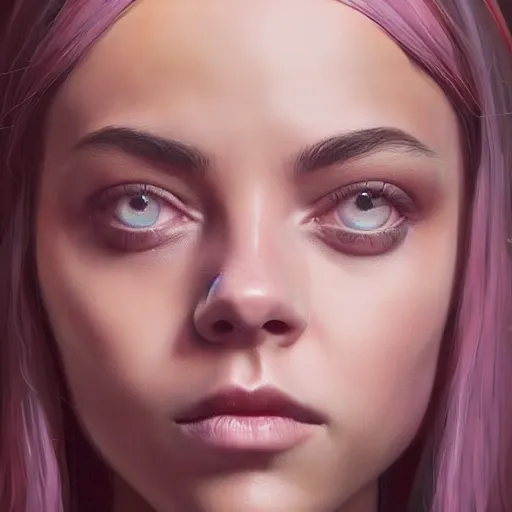 Prompt: black snake moan, pink petals with a a bored aubrey plaza and christina ricci mixed with mona lisa, intricate, elegant, highly detailed, wonderful eyes, sweet, digital painting, artstation, concept art, smooth, sharp focus, illustration, art by artgerm and greg rutkowski and concept art, rectilinear vaporwave