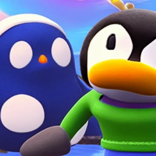 Image similar to Pingu on Super Smash bros ultimate, Nintendo switch