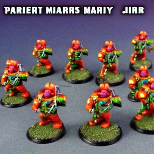 Prompt: martian marines on parade, year 3 0 0 0