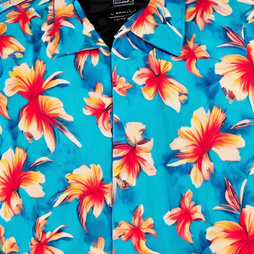 Image similar to hawaiian shirt design, product photography