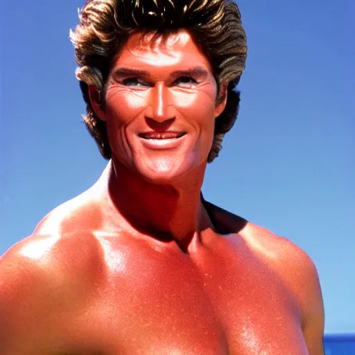 Prompt: shiney david hasselhoff