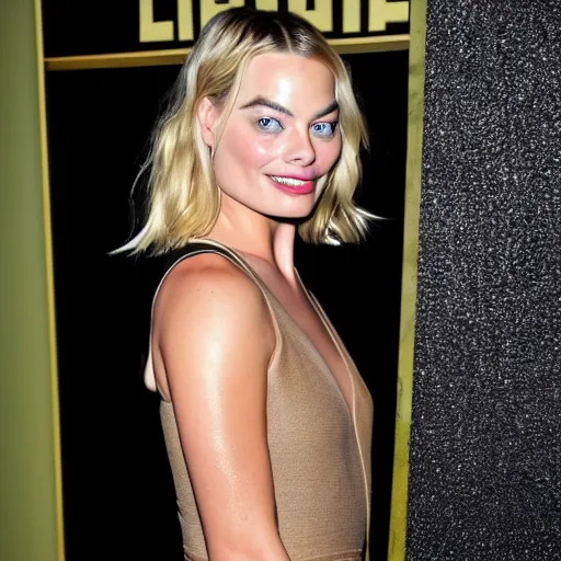 Image similar to a bottle full of margot robbie