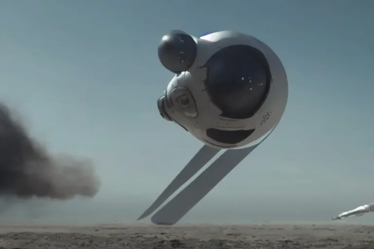 Prompt: vfx movie clean futuristic sci - fi action scene closeup spacex jedi by emmanuel lubezki