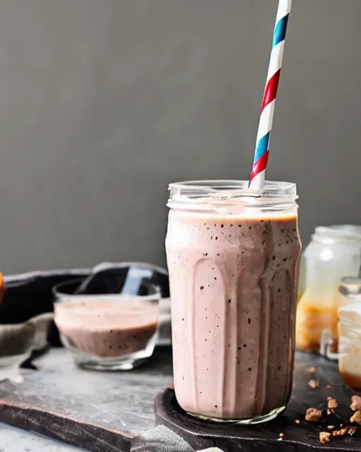 Image similar to a gross milkshake, cookbook photo