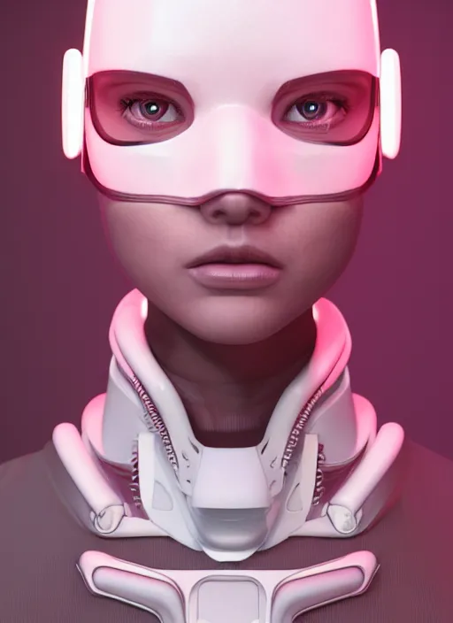 Prompt: white one cast futuristic biomechanics futuristic humanoid, pretty face, beautiful female, futuristic, neon lights, cyberpunk, 8 k, digital painting, by beeple and makoto shinkai, trending on cg society, glamour pose, fashion photography, high fashion, canon r 3, photorealistic, hyper realistic, perfect body, ambient occlusion render