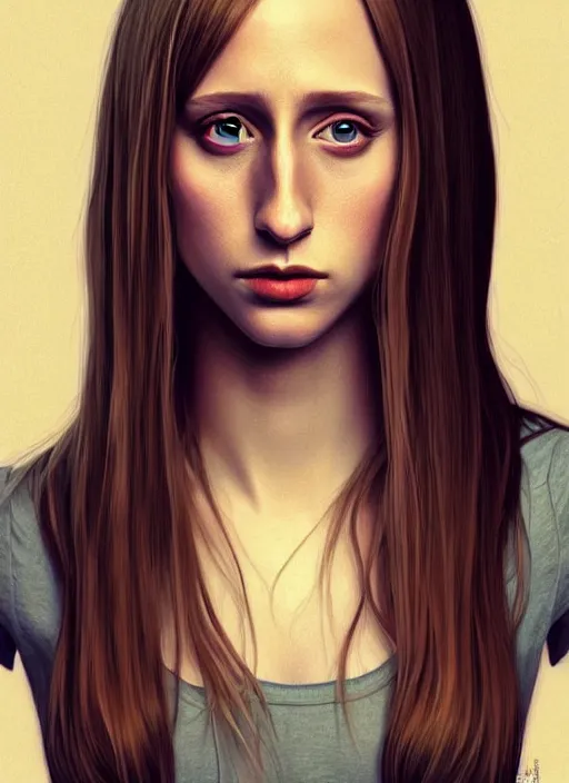 Prompt: full body gorgeous Taissa Farmiga, realistic character concept, full body pose, autumn, shorter neck, illustration, symmetrical eyes and body, cinematic lighting, detailed realistic symmetrical eyes, artgerm, Joshua Middleton, single face, insanely detailed and intricate, beautiful