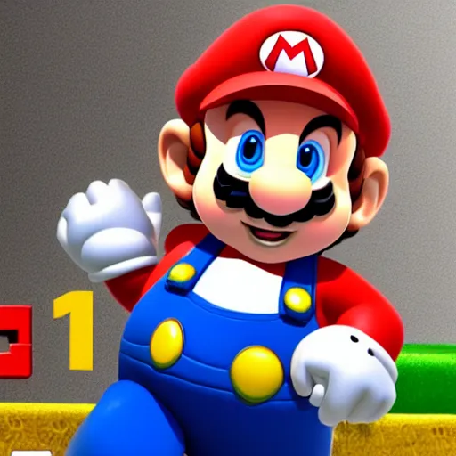 Image similar to mario with down syndrome