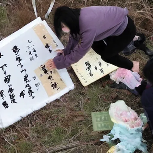 Image similar to 金属の槍が地面から出てきて手を突き刺している十字架上の女性、赤い反射液が彼女の肩に届く