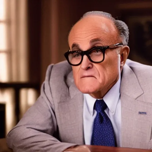 Image similar to film still of rudy giuliani in the new mean girls movie, 4 k