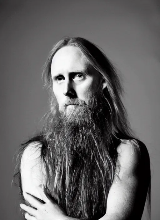 Prompt: Varg Vikernes, fashion photography, Y2K