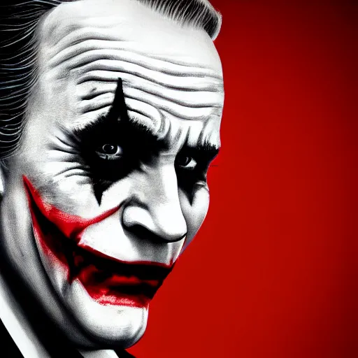 Prompt: the Joker as Joe Biden, AP photography, 4k, portrait
