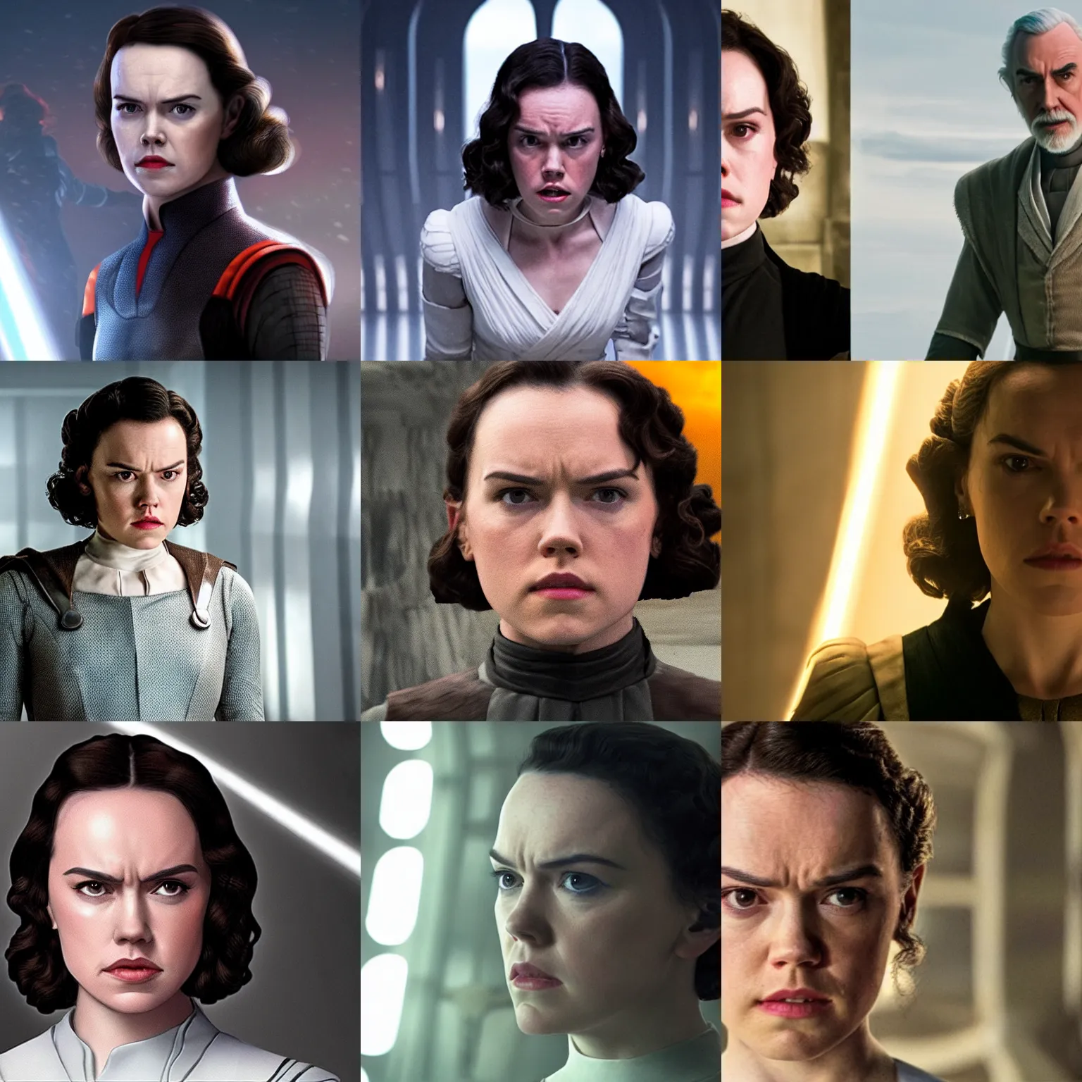 Prompt: Daisy Ridley as Count Dooku