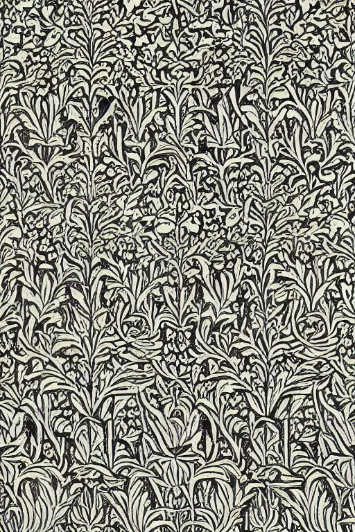 Prompt: pattern by william morris, illustration