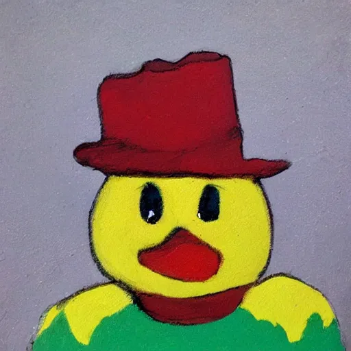 Image similar to rubber ducky portrait