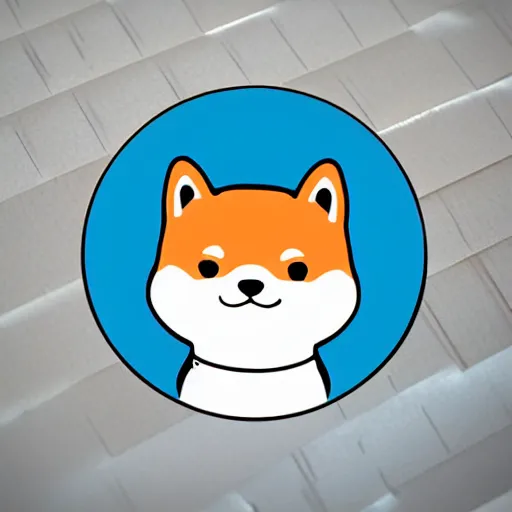 Prompt: cute shiba inu, whatsapp sticker