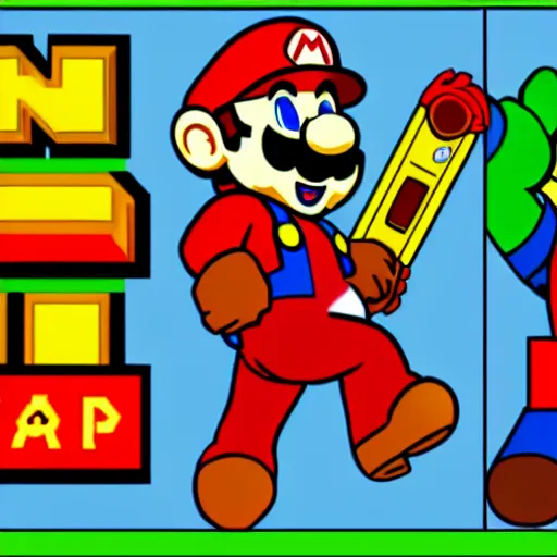 Prompt: super mario iron man powerup