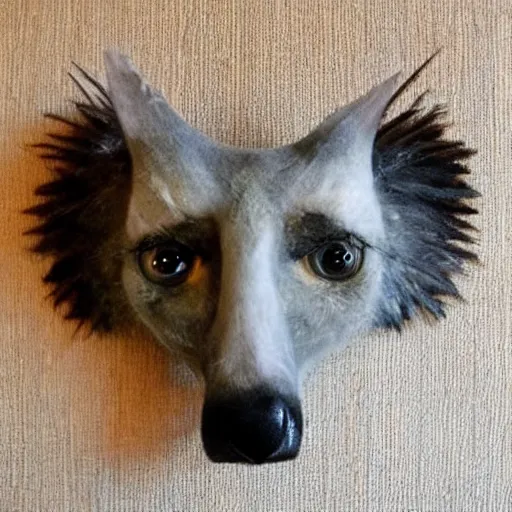 Image similar to very poorly made taxidermy