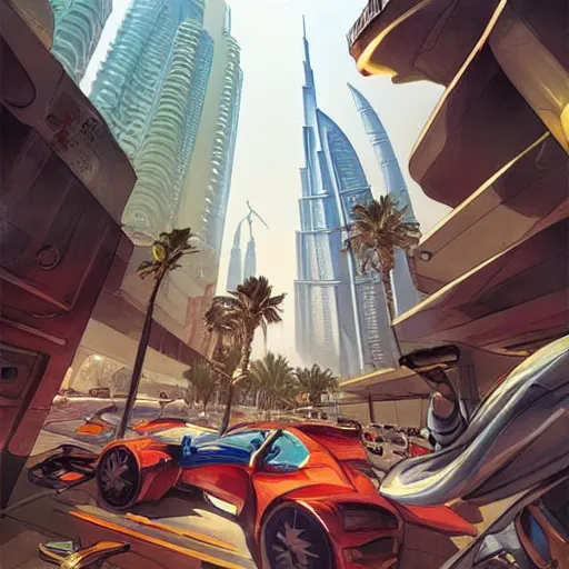 Prompt: gta : dubai by jesper ejsing