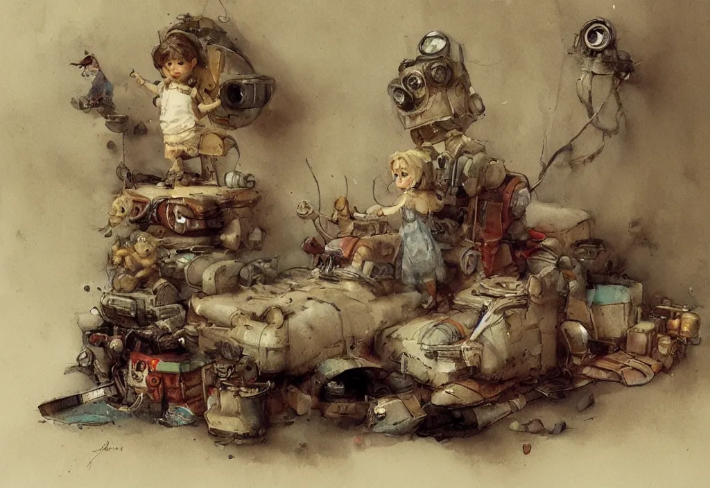 Image similar to adventurer ( ( ( ( ( 1 9 5 0 s retro future living room. muted colors. toys laying around ) ) ) ) ) by jean baptiste monge, chrome red