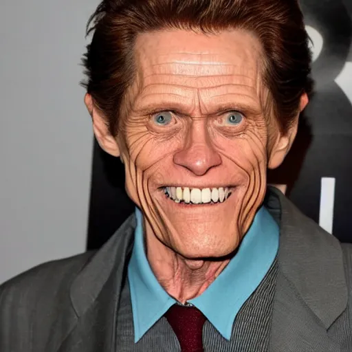 Image similar to william dafoe as an anthropomorphic singing rat