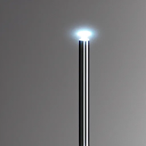 Image similar to cylindrical metal shaft, technical, volumetric lighting