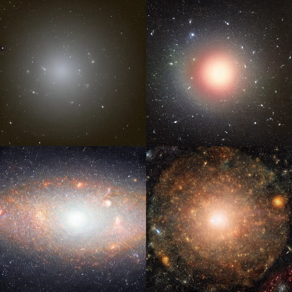 Prompt: zoomed out photo of the giant universe, photorealistic