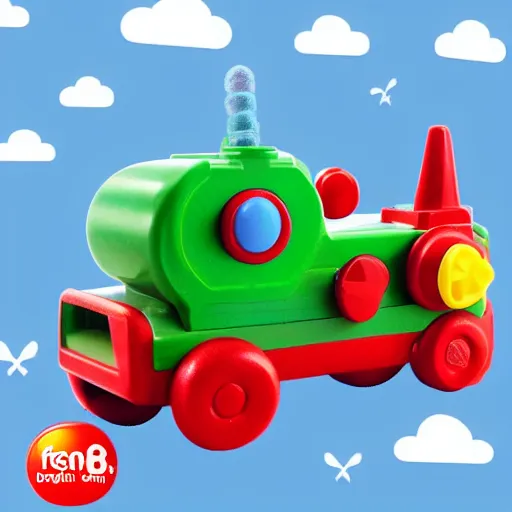 Image similar to ICBM baby toy, fisher price