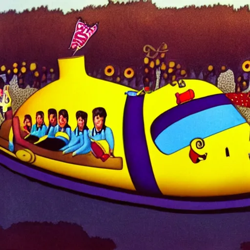 Image similar to yellow submarine