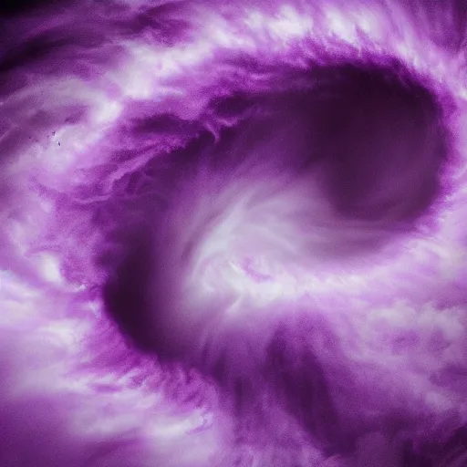 Prompt: Purple Tornado wreaking havoc in houses UHD 4K by michaelangelo captured on Niko D500