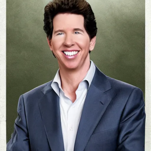 Image similar to Joel Osteen on a package of toilet paper