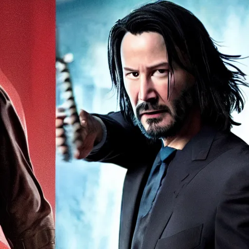 Image similar to Keanu Reeves as wolverine 4K quality