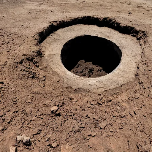 Image similar to a hole in the ground for another dimension