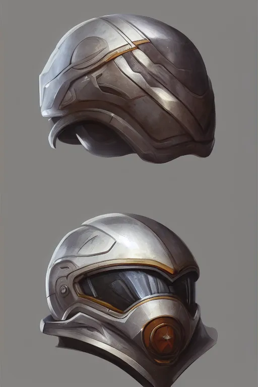 Image similar to helmet concept by yintion j - jiang geping, lineart, oil painting, concept sketches, rejected concepts, digital painting, highly detailed, artstation, sharp focus