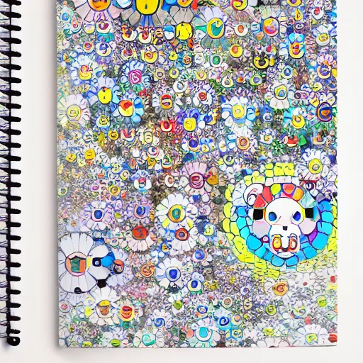 Image similar to a illustration of the great wall of china, in a notebook, takashi murakami inspired, notebook paper, highly detailed, beautiful sketch drawing