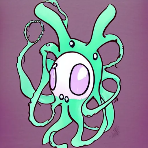 Image similar to the cutest tentacled alien