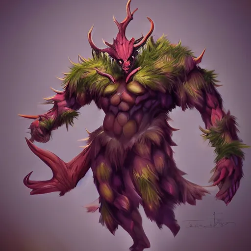 Image similar to treant protector from dota 2, digital art, in the style of Artgerm